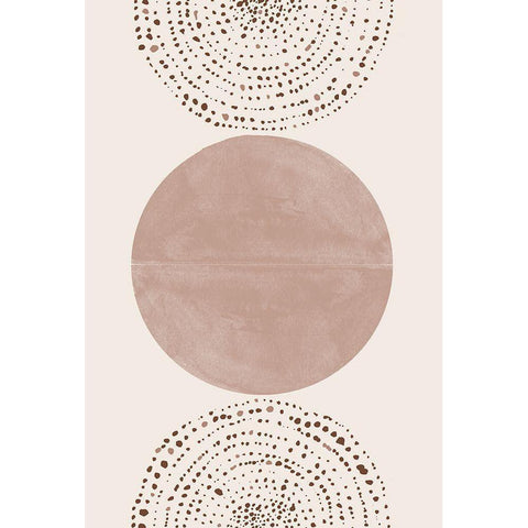 Boho Gold Ornate Wood Framed Art Print with Double Matting by The Miuus Studio