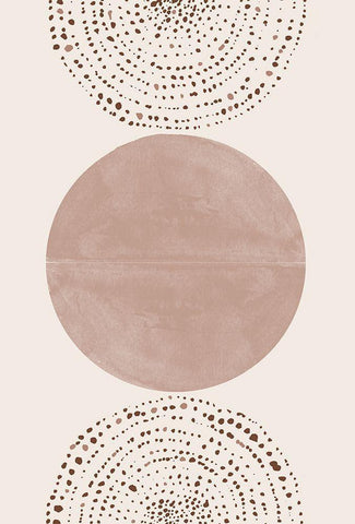 Boho White Modern Wood Framed Art Print with Double Matting by The Miuus Studio