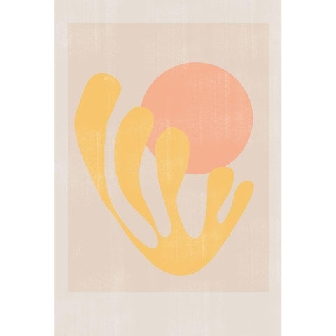 Modern Plant No2. Gold Ornate Wood Framed Art Print with Double Matting by The Miuus Studio