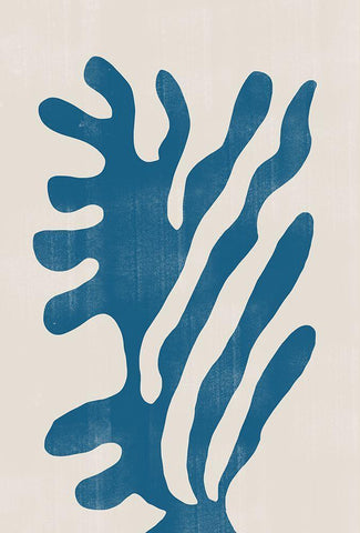 Abstract Plant No2. Black Ornate Wood Framed Art Print with Double Matting by The Miuus Studio