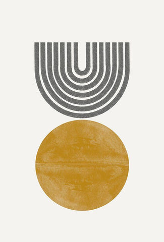 Retro Move White Modern Wood Framed Art Print with Double Matting by The Miuus Studio