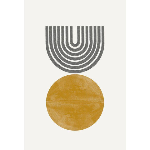 Retro Move Gold Ornate Wood Framed Art Print with Double Matting by The Miuus Studio