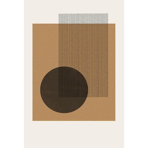 Composition II White Modern Wood Framed Art Print by The Miuus Studio