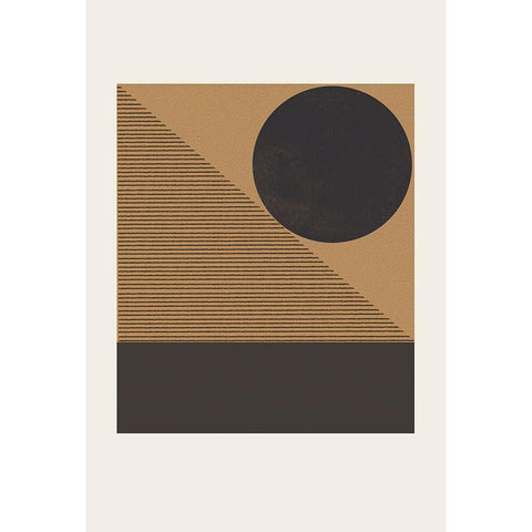 Composition VII Gold Ornate Wood Framed Art Print with Double Matting by The Miuus Studio