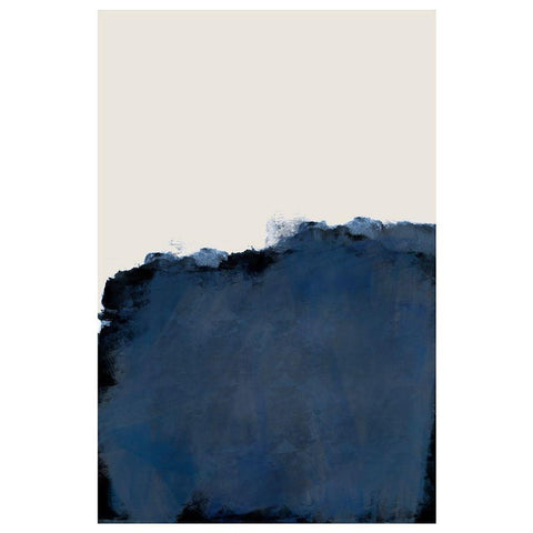 Modern Landscape Black Modern Wood Framed Art Print by The Miuus Studio
