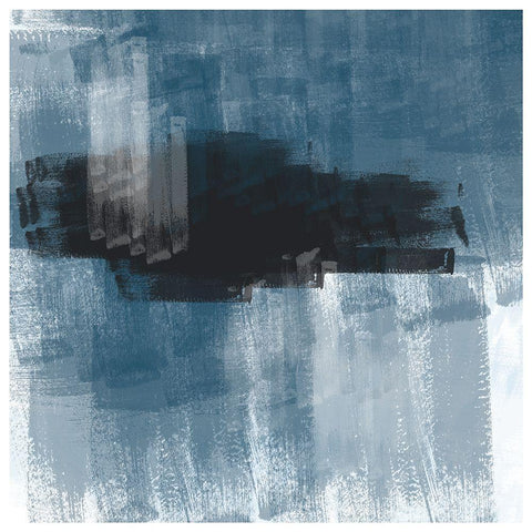 Abstract Art No1. Black Modern Wood Framed Art Print by The Miuus Studio