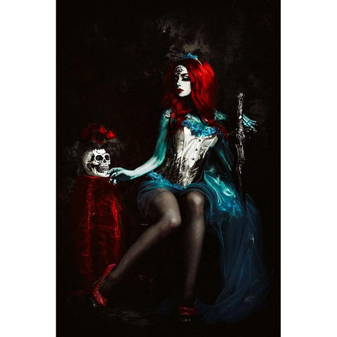 Till Death do Us part Black Modern Wood Framed Art Print with Double Matting by Bolgov (Axe), Ruslan