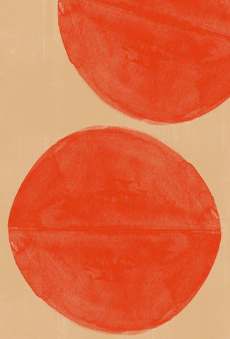 Separation White Modern Wood Framed Art Print with Double Matting by The Miuus Studio