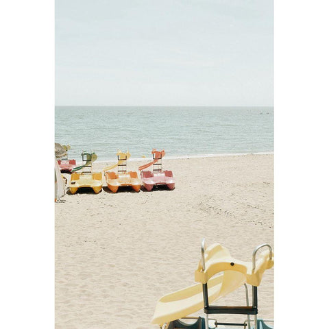 Beach_015 Black Modern Wood Framed Art Print with Double Matting by 1x Studio III