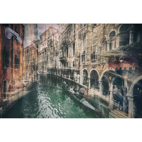 Antico Doge Black Modern Wood Framed Art Print by Atzori, Daniele