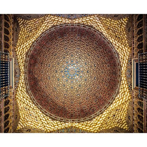 Alcazar dome Black Modern Wood Framed Art Print with Double Matting by Wride, Linda