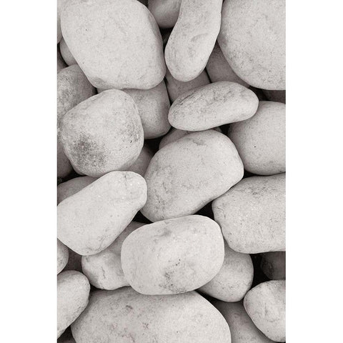 Stones_002 White Modern Wood Framed Art Print by 1x Studio III