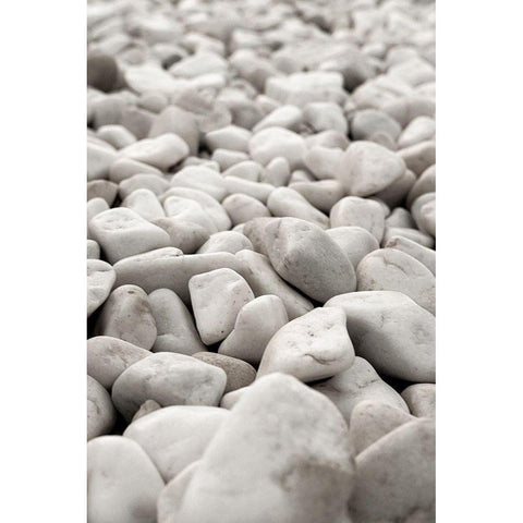 Stones_004 White Modern Wood Framed Art Print by 1x Studio III