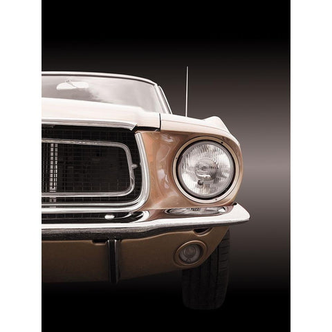 American classic car Mustang Coupe 1968 Gold Ornate Wood Framed Art Print with Double Matting by Gube, Beate