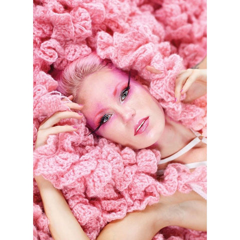 pink lady Black Modern Wood Framed Art Print by Allmaier, Michael