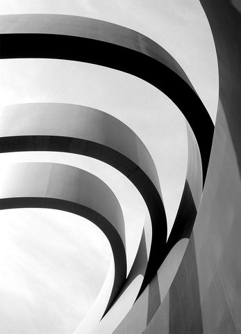 Design Museum - Detail White Modern Wood Framed Art Print with Double Matting by Riza, Aliza