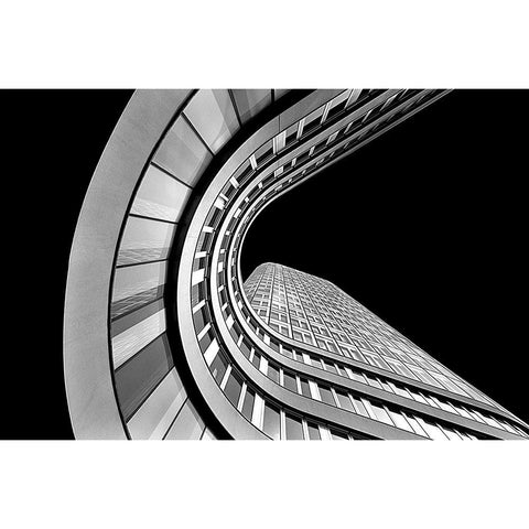 ADAC White Modern Wood Framed Art Print by Richter, Regine