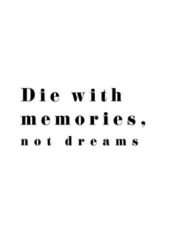 Die with memories Black Ornate Wood Framed Art Print with Double Matting by 1x Studio II