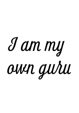 I am my own guru Black Ornate Wood Framed Art Print with Double Matting by 1x Studio II