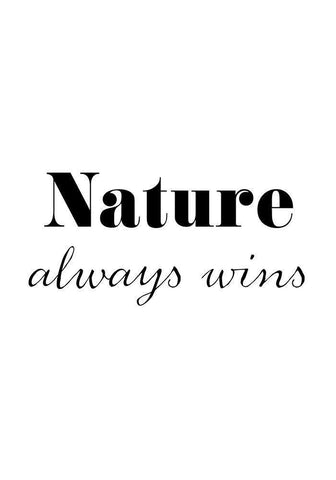 Nature always wins Black Ornate Wood Framed Art Print with Double Matting by 1x Studio II