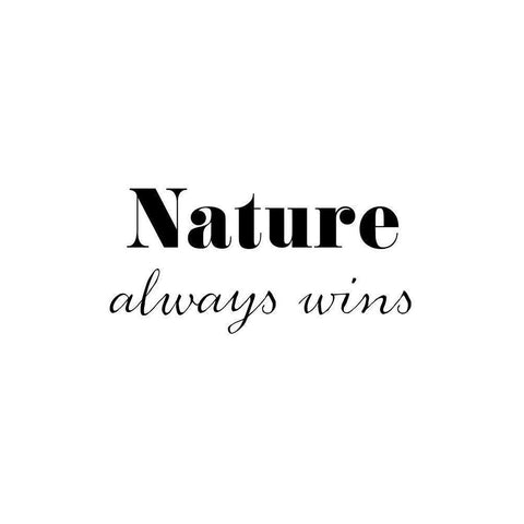 Nature always wins Black Modern Wood Framed Art Print by 1x Studio II