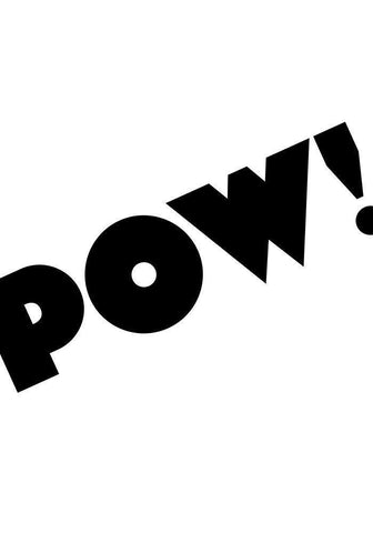 POW! Black Ornate Wood Framed Art Print with Double Matting by 1x Studio II