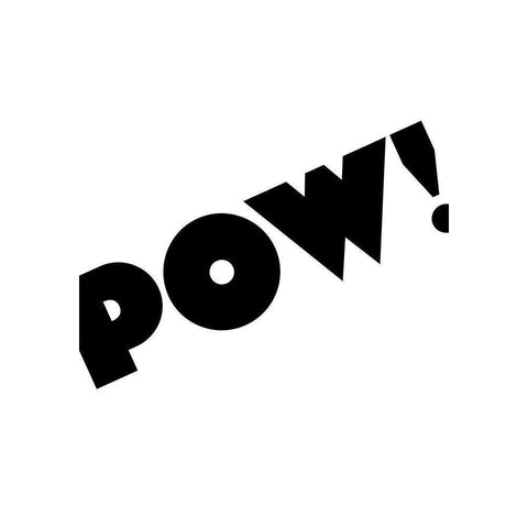 POW! White Modern Wood Framed Art Print by 1x Studio II