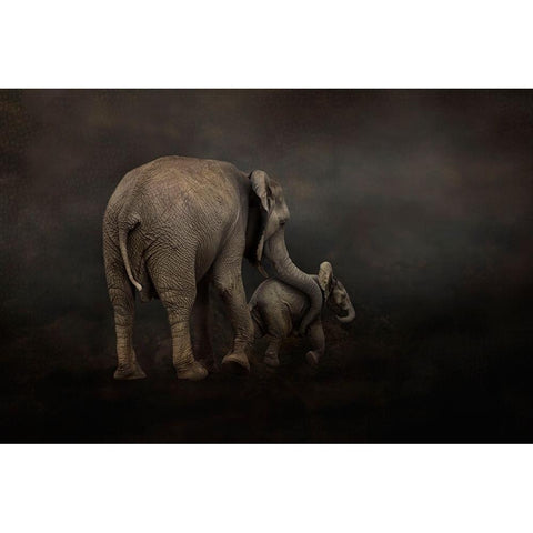 I Hold You Gold Ornate Wood Framed Art Print with Double Matting by Wisniowska, Krystina