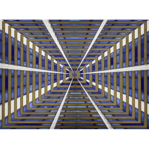 Abstract in London White Modern Wood Framed Art Print by Ferrari, Francesca