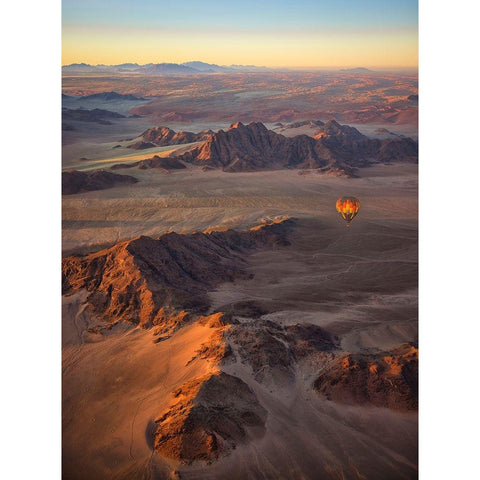 Namib Desert Gold Ornate Wood Framed Art Print with Double Matting by Zheng, Michael