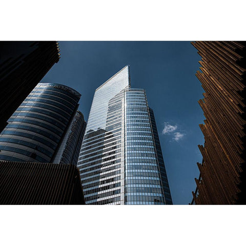 Urban architecture White Modern Wood Framed Art Print by Schuster, Inge