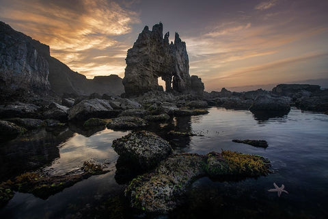 Spain Black Ornate Wood Framed Art Print with Double Matting by Gustafson Pro, Clas