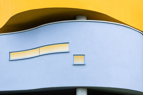 windows White Modern Wood Framed Art Print with Double Matting by Endermann, Rolf