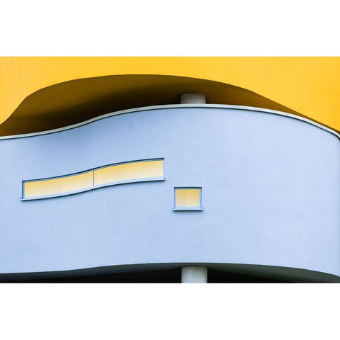 windows White Modern Wood Framed Art Print by Endermann, Rolf