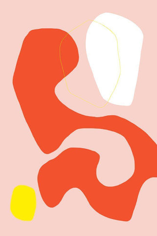 Coral Dancer Black Ornate Wood Framed Art Print with Double Matting by Sawall, Anastasia