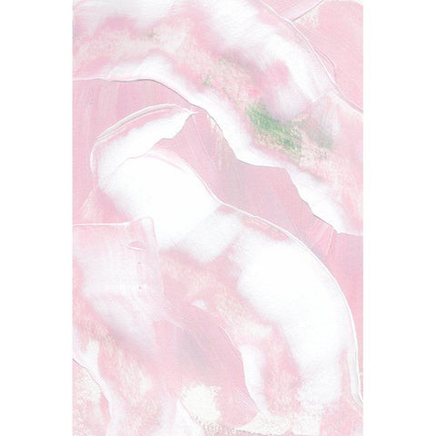 Pink and Soft White Modern Wood Framed Art Print by Sawall, Anastasia