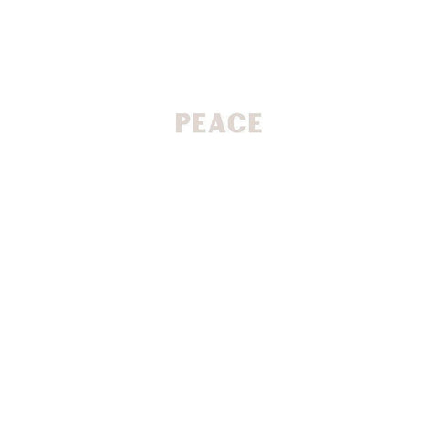 Peace White Modern Wood Framed Art Print by Sawall, Anastasia