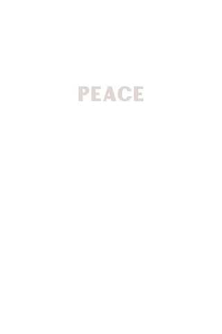 Peace White Modern Wood Framed Art Print with Double Matting by Sawall, Anastasia