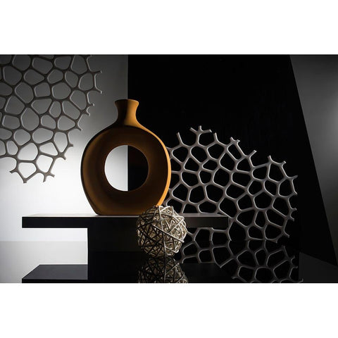 From The Series Qthree Colorsq White Modern Wood Framed Art Print by Popov, Evgeniy