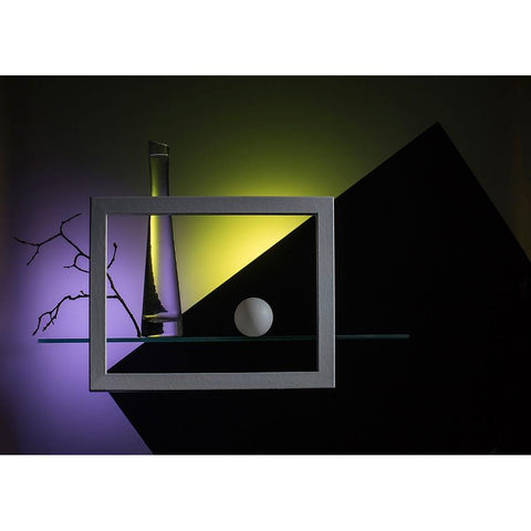 Qan Almost Abstract Compositionq Black Modern Wood Framed Art Print by Popov, Evgeniy