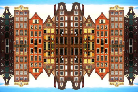 Amsterdam 50 Black Ornate Wood Framed Art Print with Double Matting by Shrayer, Igor