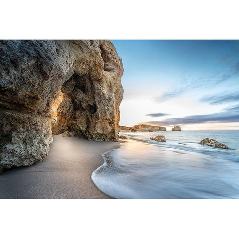 AlgarveMorning White Modern Wood Framed Art Print by Egger, Marcel