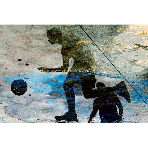 basketball_2 Black Modern Wood Framed Art Print with Double Matting by Maglione, Raffaele