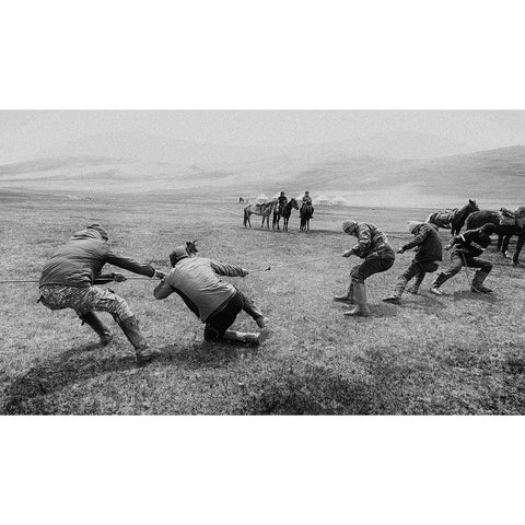 Nomad Games - 1574 White Modern Wood Framed Art Print by Garik