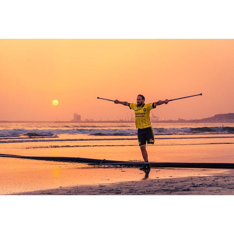 No Limits Black Modern Wood Framed Art Print with Double Matting by Jakab, Gabriel