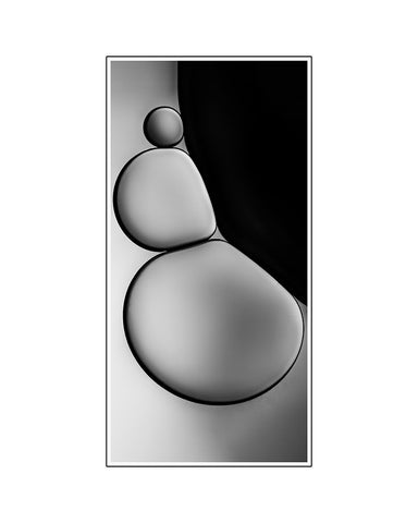 Untitled White Modern Wood Framed Art Print with Double Matting by Pandya, Hardik