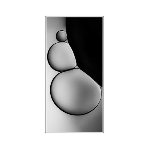 Untitled Black Modern Wood Framed Art Print with Double Matting by Pandya, Hardik