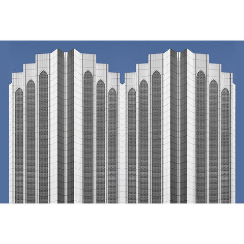 Hiden windows Black Modern Wood Framed Art Print with Double Matting by Susta, Miro