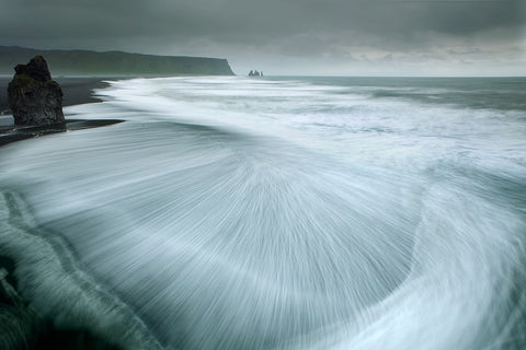 Magic Country I White Modern Wood Framed Art Print with Double Matting by Schumacher, Nicolas