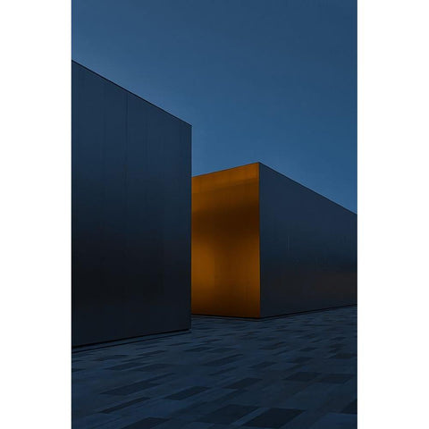 Lost City White Modern Wood Framed Art Print by Guan, Xiaopeng